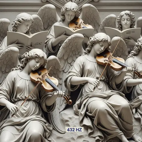 Marble Angels Choir: Renaissance-Era Carvings Playing 432 HZ Music