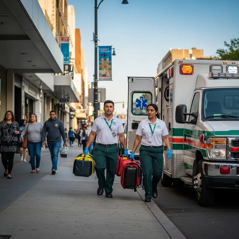 Diverse Ambulatory Service Team | Medical Emergency Response