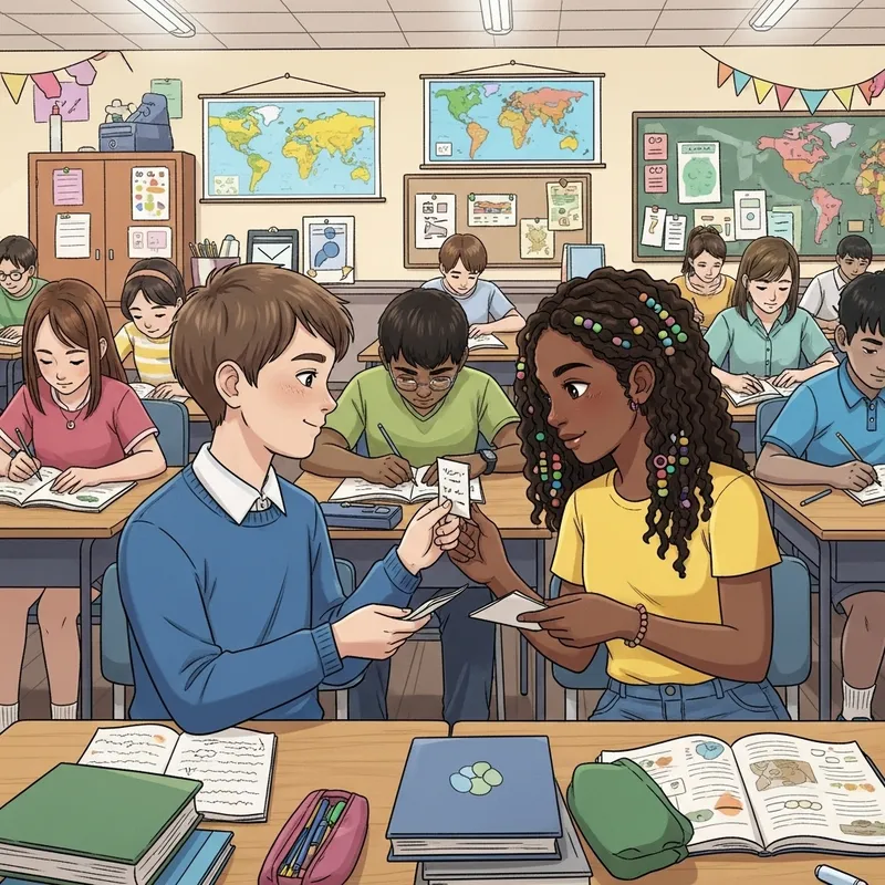 Teen Romance: Boy-Girl Attraction in Classroom