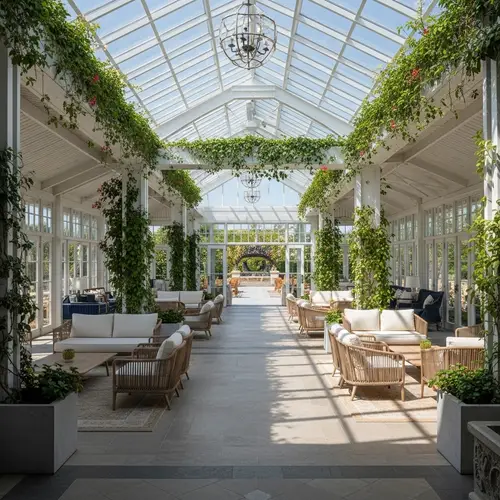 Open Pavilion Design: 40m² Walk-Through Experience