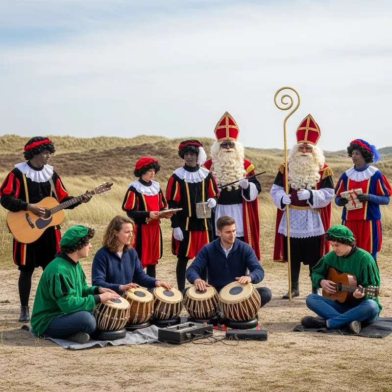 Dutch Kirtan Singers with Sinterklaas in Veluwe