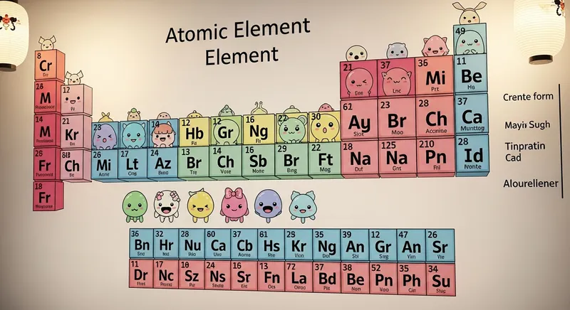 Kawaii Periodic Table: Adorable Element Characters
