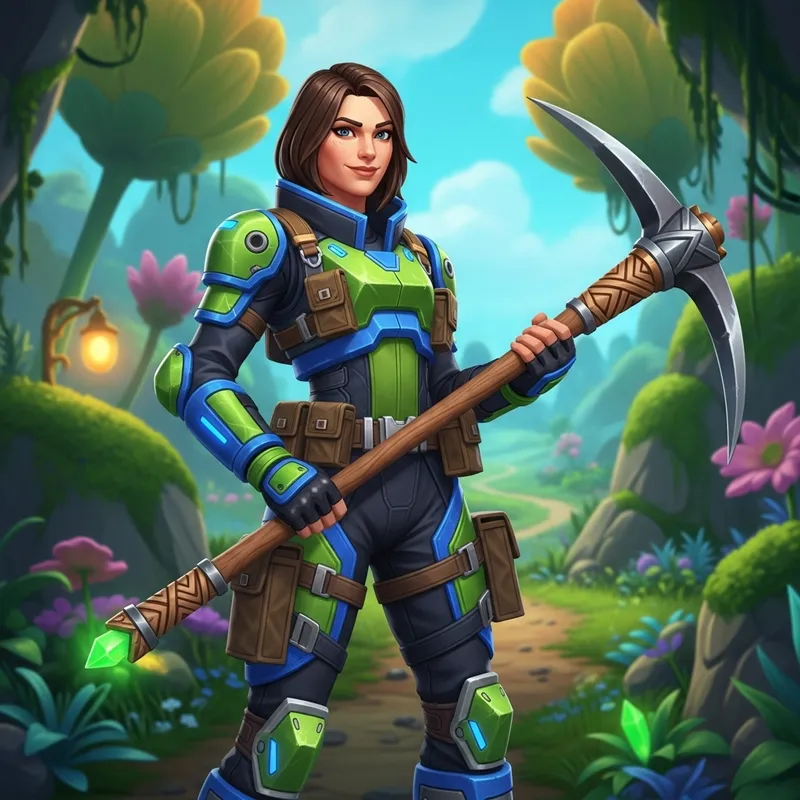 Female Fortnite Character with Brown Hair Female Fortnite Character with Brown Hair