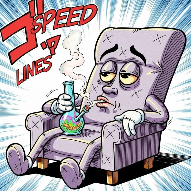 Reclining Chair Bong in Dragon Ball Z Style