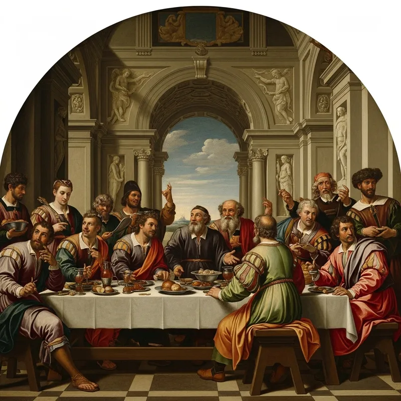 Artistic Representation of the Last Supper Artistic Representation of the Last Supper