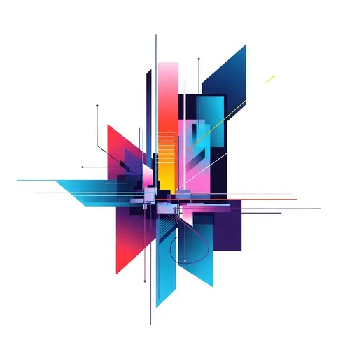 Abstract Information Technology Art | Cyberpunk Aesthetics