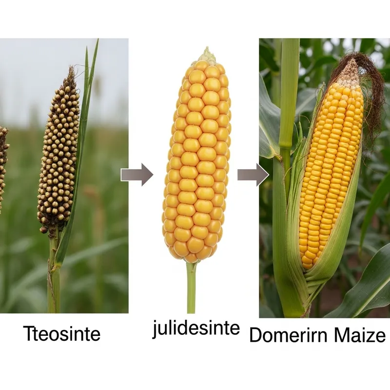 Evolution of Maize: Teosinte to Modern Maize Variety