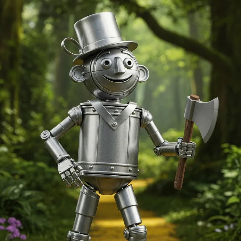 Tin Woodman from Wizard of Oz in Enchanted Forest
