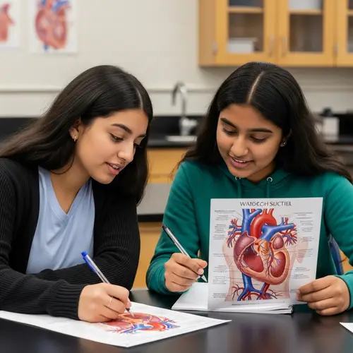 Biology Lesson on Cardiovascular System in Classroom
