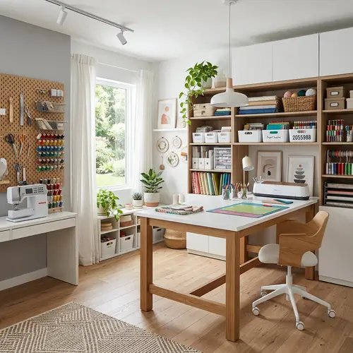 Stylish Modern Craft Room Interior Design