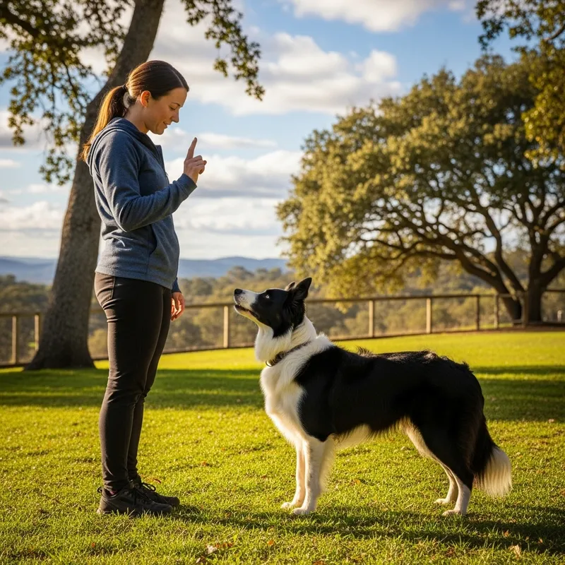 Chien Training: Dog and Trainer in Synchronized Harmony Chien Training: Dog and Trainer in Synchronized Harmony