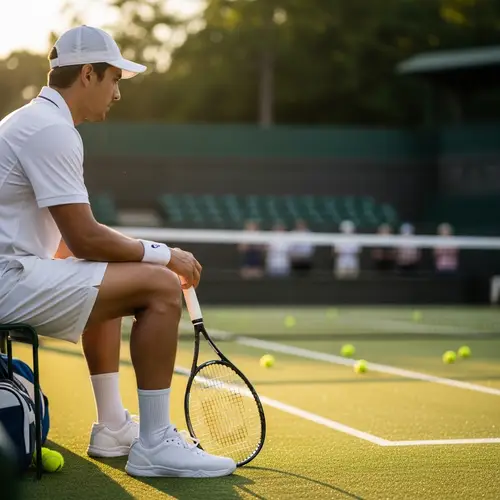 Hispanic Male Tennis Player Portrait