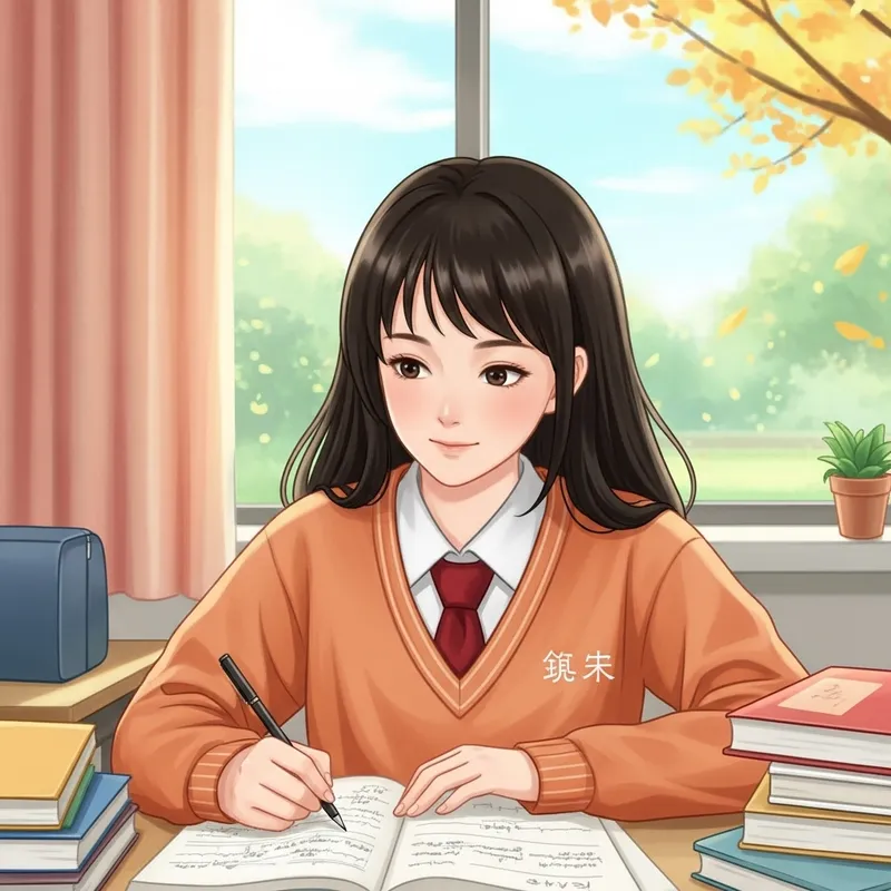 Sweet and Lively 16-Year-Old Chinese Girl in Everyday Life