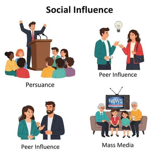 Social Influence Representation | Diverse Interactions & Persuasion