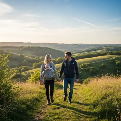 Tranquil Family Hike in Denmark | Scenic Beauty Captured