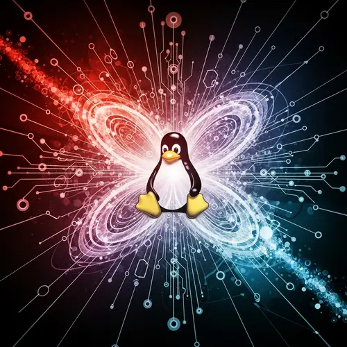 Dynamic Vision of Linux Operating System Concept | Abstract Art