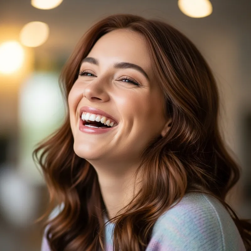 Amélie: Contagiously Joyful Young Woman | Radiant Smile & Laughter Amélie: Contagiously Joyful Young Woman | Radiant Smile & Laughter