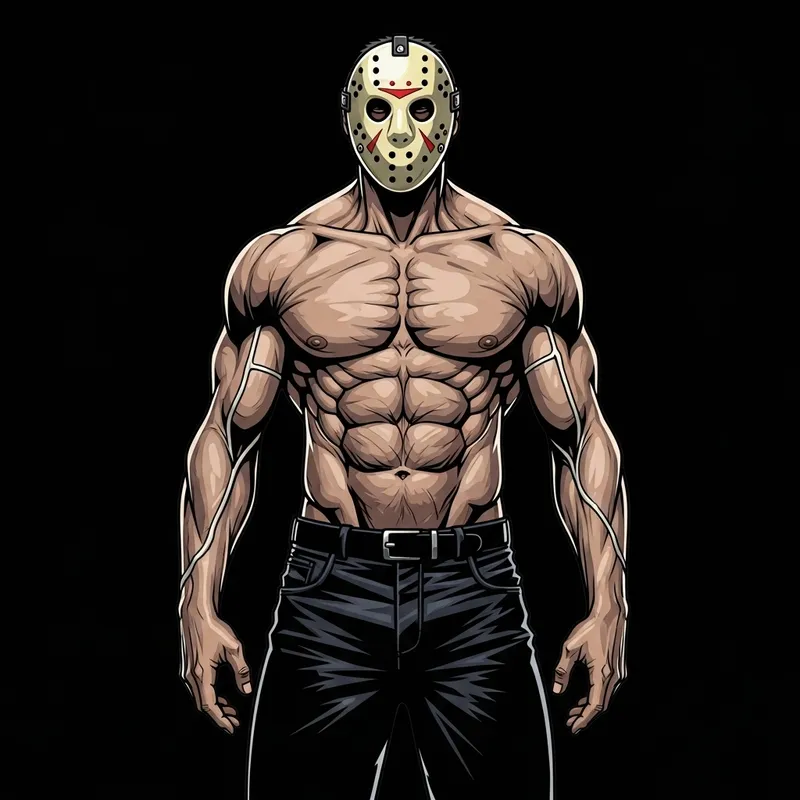 Jason Voorhees Without Mask - Ripped Physique