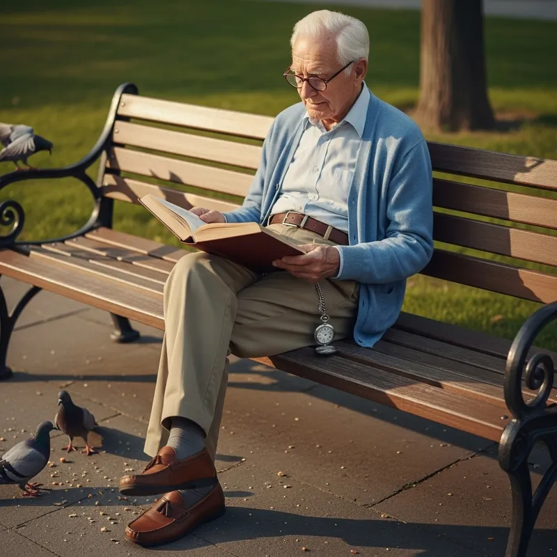 Old Man in the Park: Wisdom and Peace Old Man in the Park: Wisdom and Peace