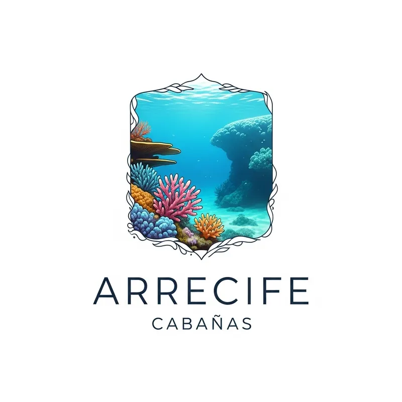 Captivating Logo Design for Arrecife Cabañas and Coral Reefs