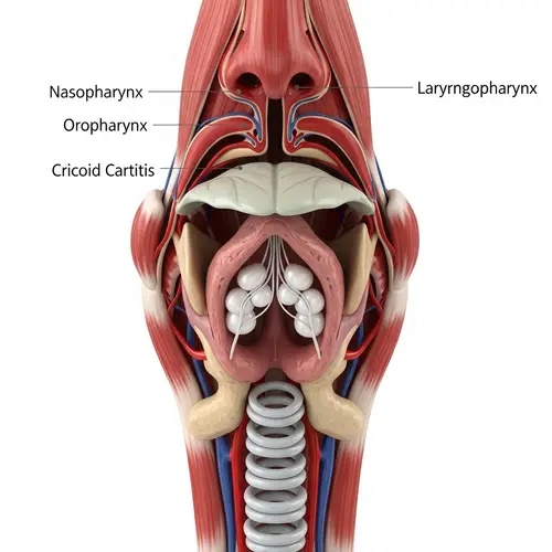 Human Throat Anatomy: Pharynx, Larynx, Vocal Cords, Trachea