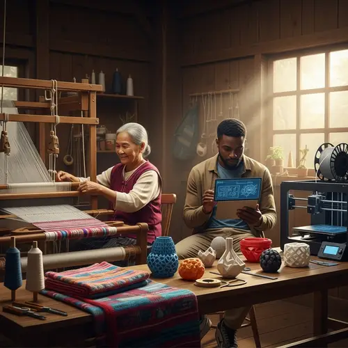 Technology Impact on Traditional Crafts: Weaving Loom & 3D Printer