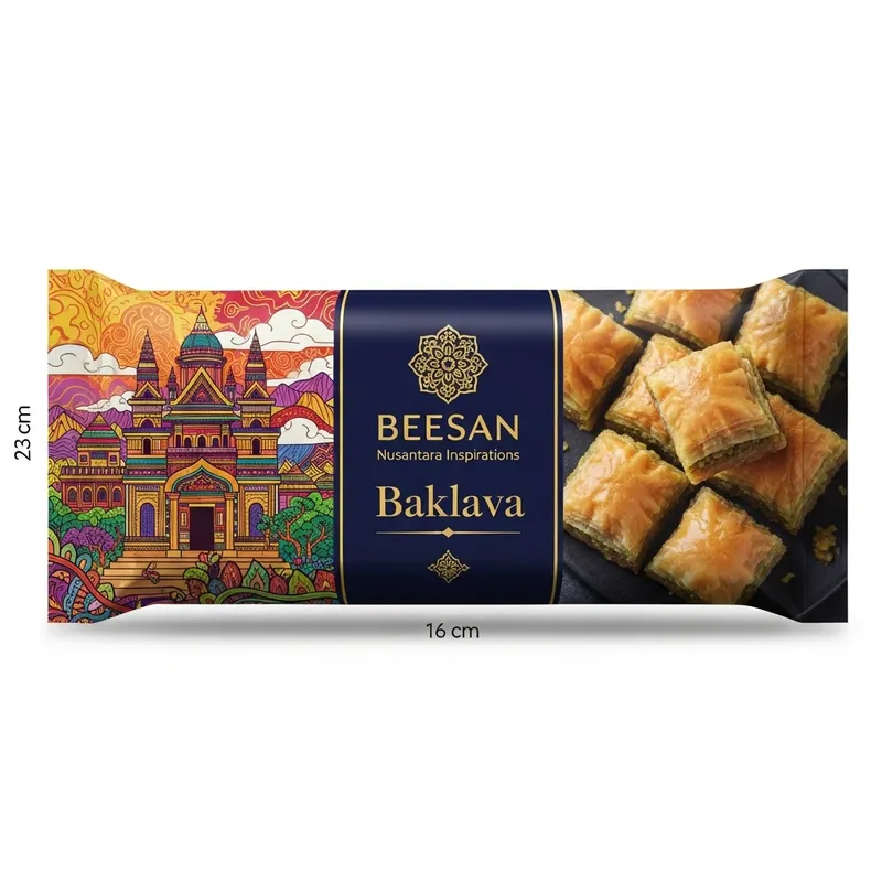 Colorful Baklava Packaging: Indonesia Inspired Designs | BEESAN & Nusantara