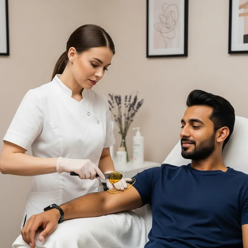Detailed Wax Hair Removal Process at Tranquil Beauty Salon