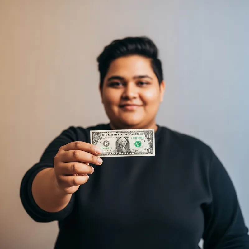 Person with Dollar Bill | Financial Abstraction & Freeforms