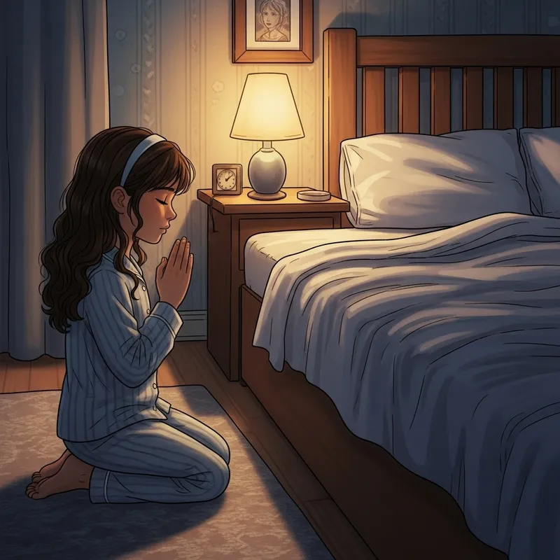 Child's Prayer Before Bed - Serene Bedtime Moment