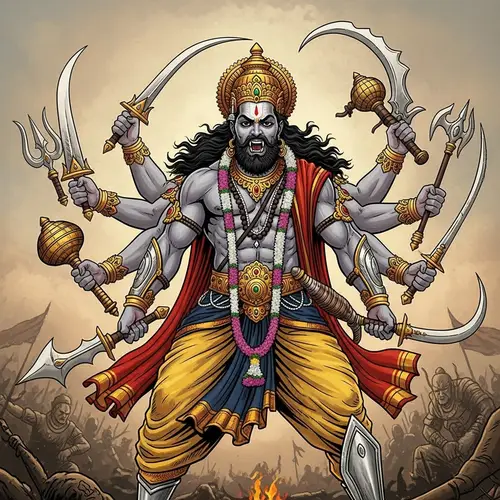 Virabhadra: Fierce Warrior of Hindu Mythology