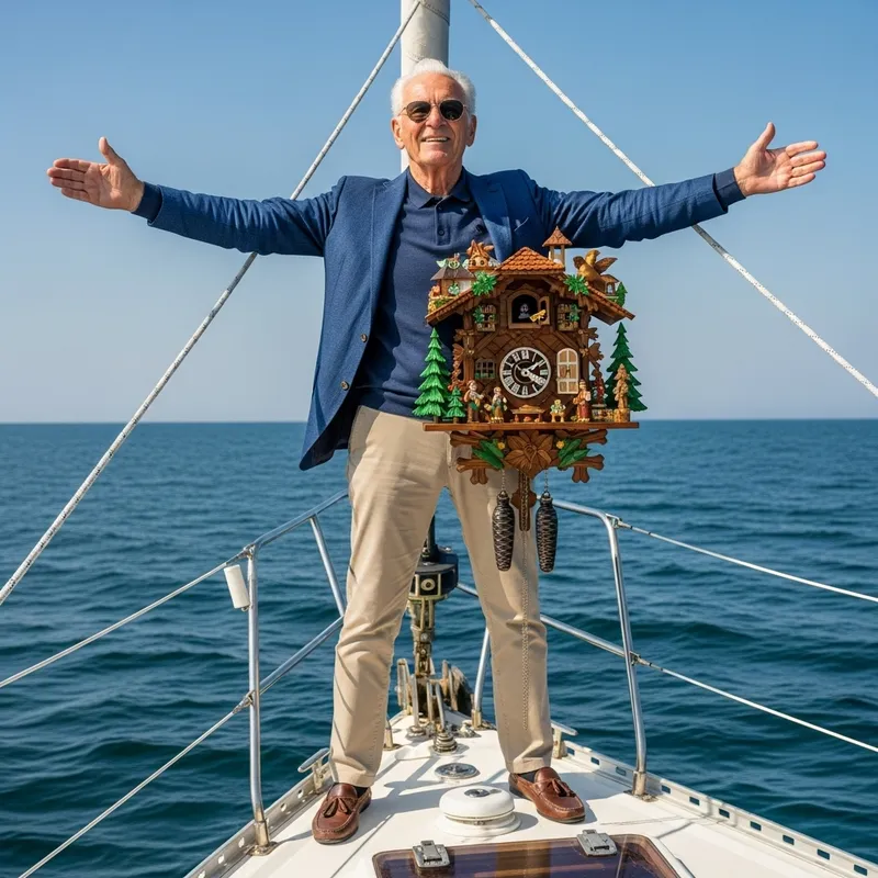 Joe Biden Sailing with Cuckoo Clock