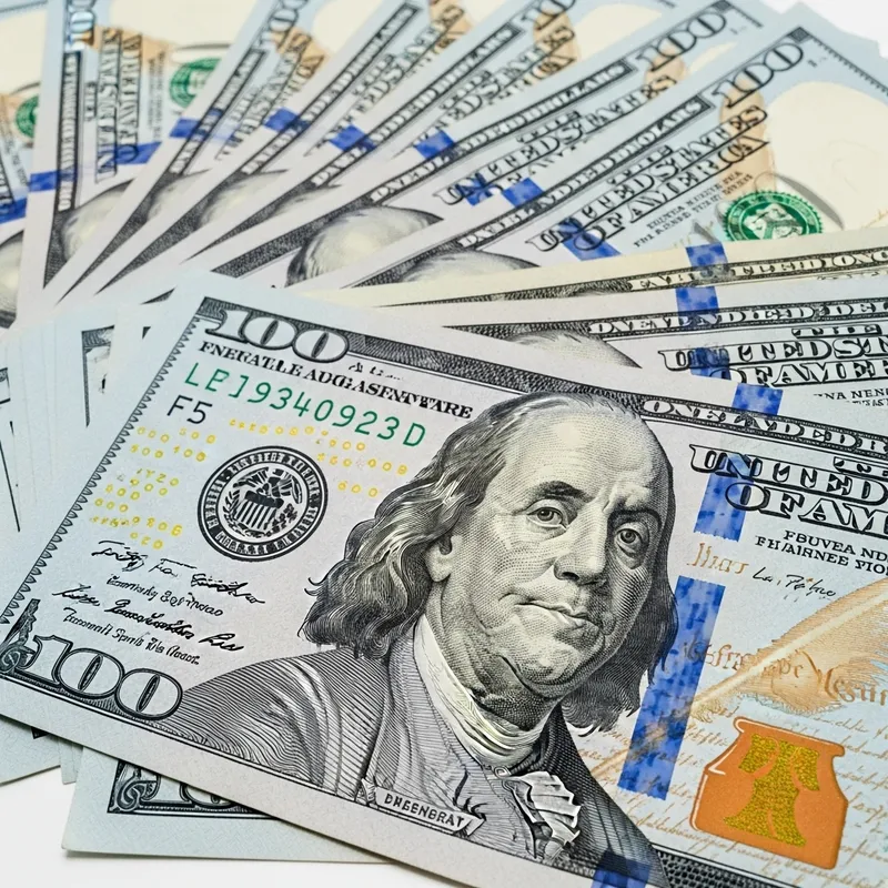 Stunning Close-Up of Fresh Dollar Bills