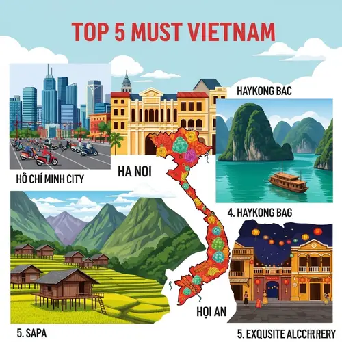 Top 5 Must-See Places in Vietnam