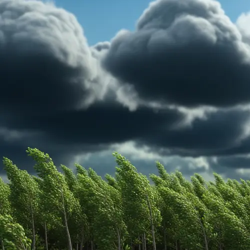 Dark Clouds Over Vibrant Forest | 3D Pixar Style Animation