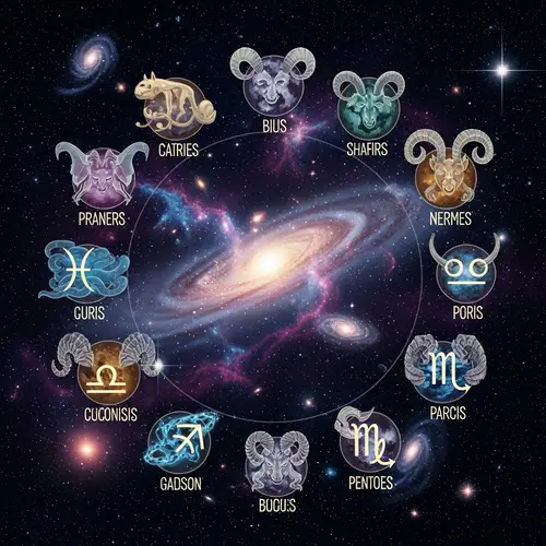 Intergalactic Zodiac: Celestial Bodies of 12 Signs | Mystical Illustration