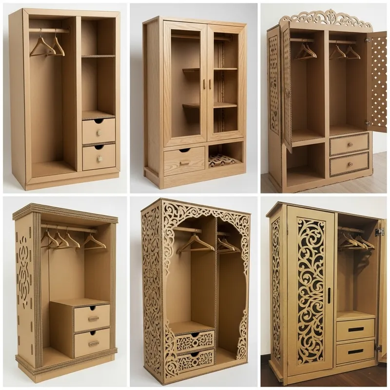 Diverse DIY Cardboard Almirah Designs | Creative Ideas