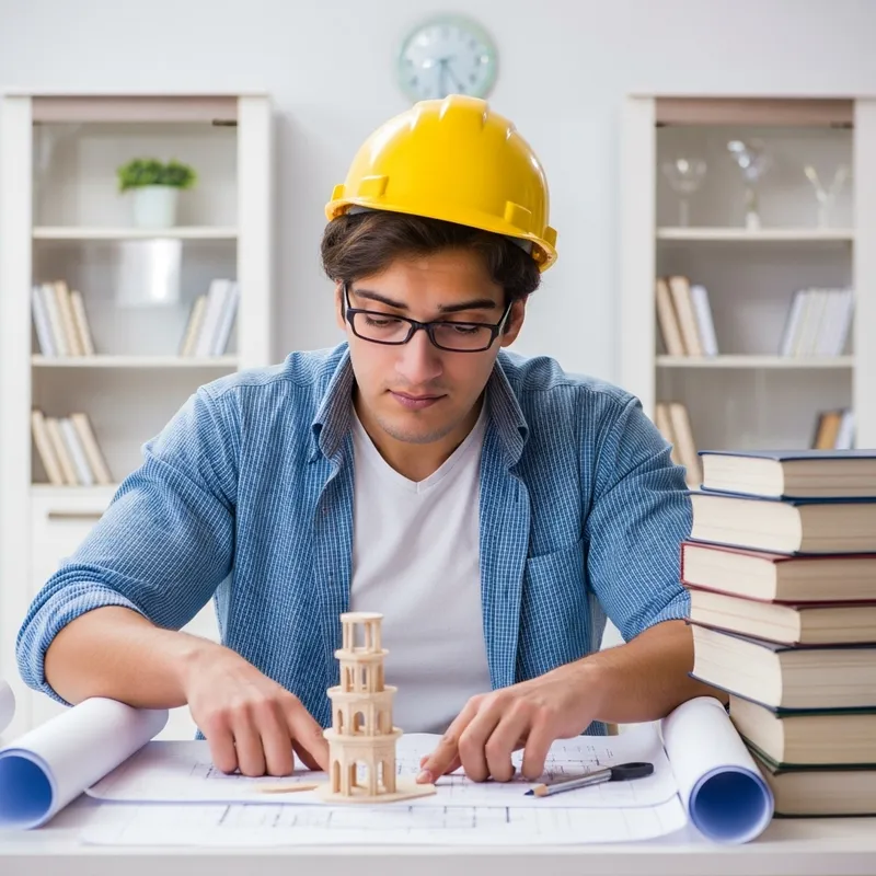 Creative Architecture: Archi Boy Designing Blueprints Creative Architecture: Archi Boy Designing Blueprints