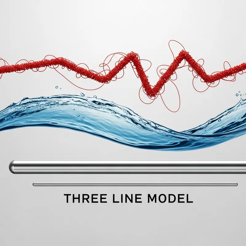 The Three Line Model: A Versatile Illustration