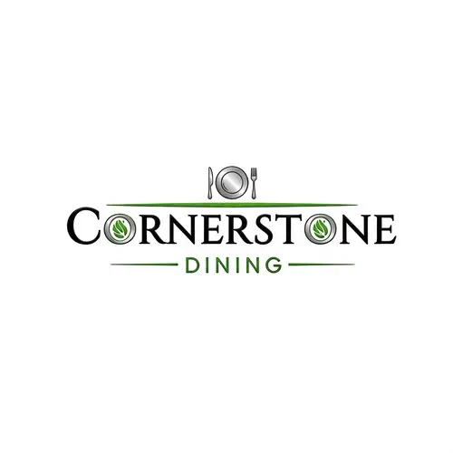 Elegant Logo Design for Cornerstone Dining | Black Green Silver