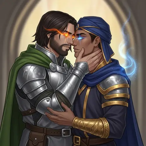 Fantasy Dungeons and Dragons Male Characters in Love