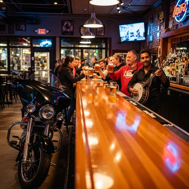 Local Bar: Beer, Folk Music & Motorcycle Vibe
