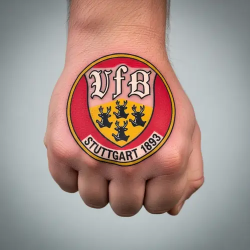 Intricately Inked VfB Stuttgart Tattoo Design