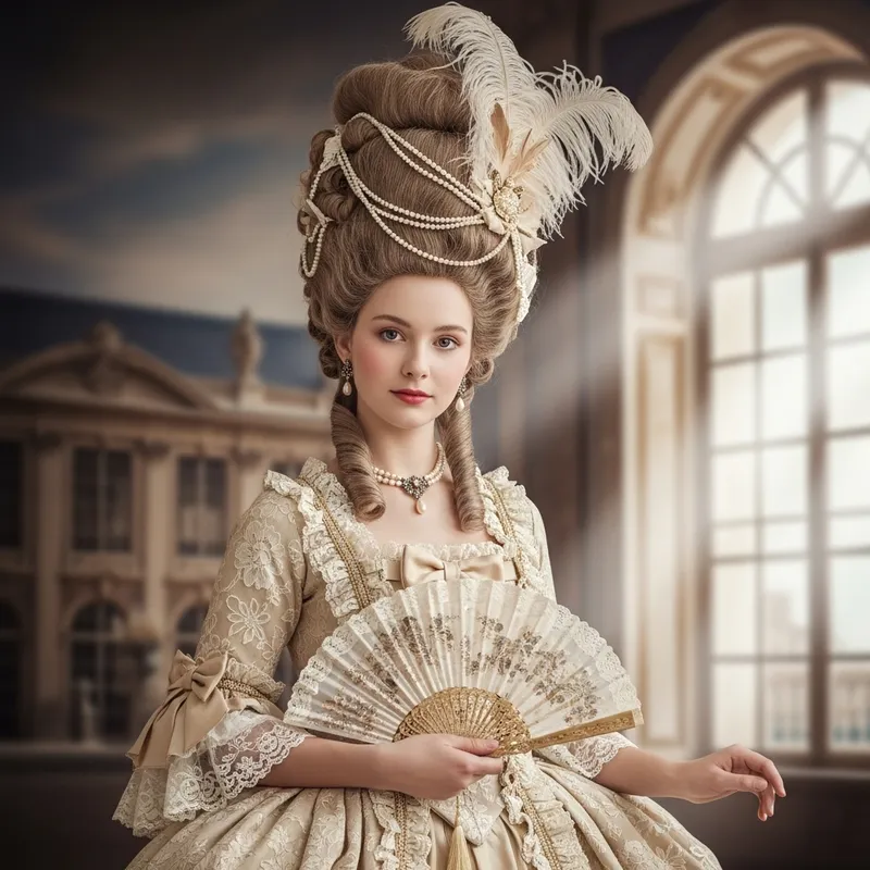 Marie Antoinette Inspired 18th Century French Girl