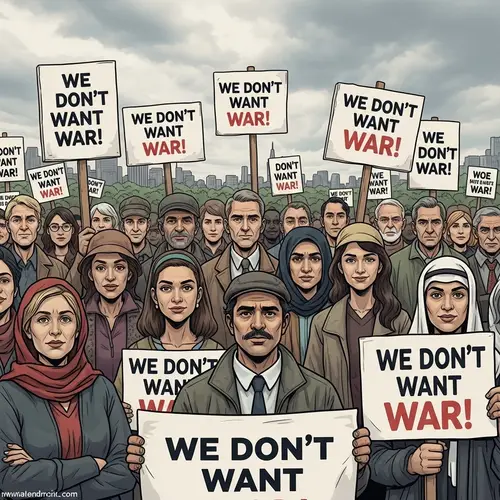 Protest for Peace: We Don't Want War! Unity in Diversity