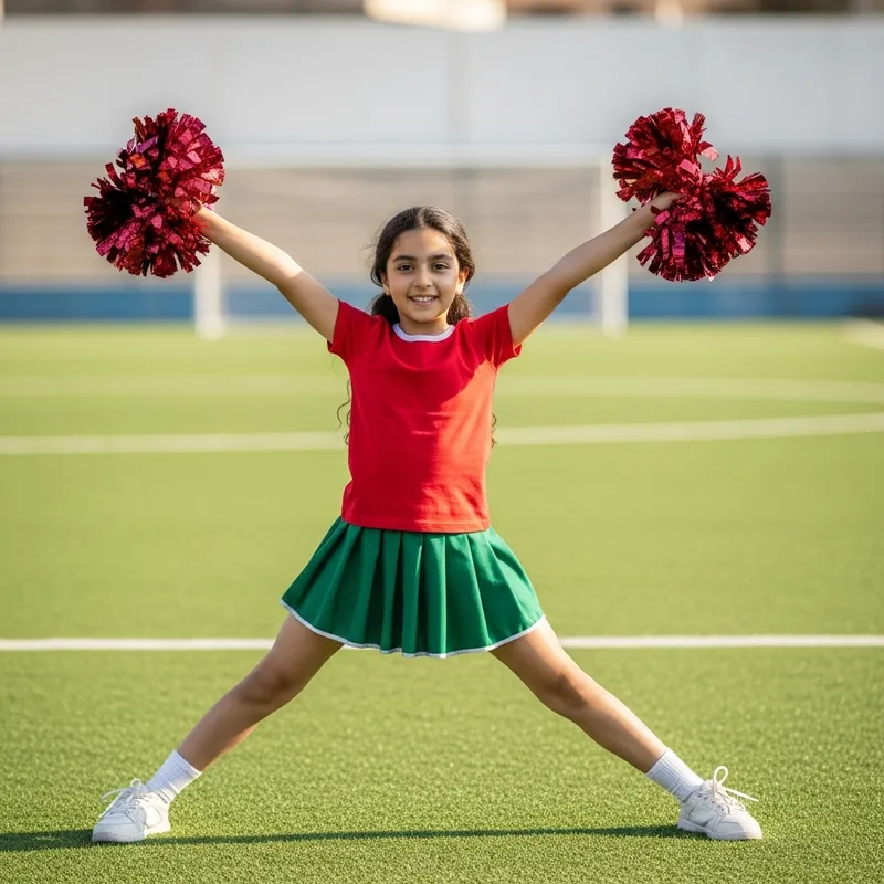 Female Cheerleader Performing Beginning Stance | Game Ready