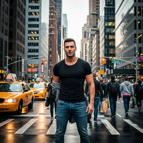 Confident Urban Male Portrait in Contemporary Setting