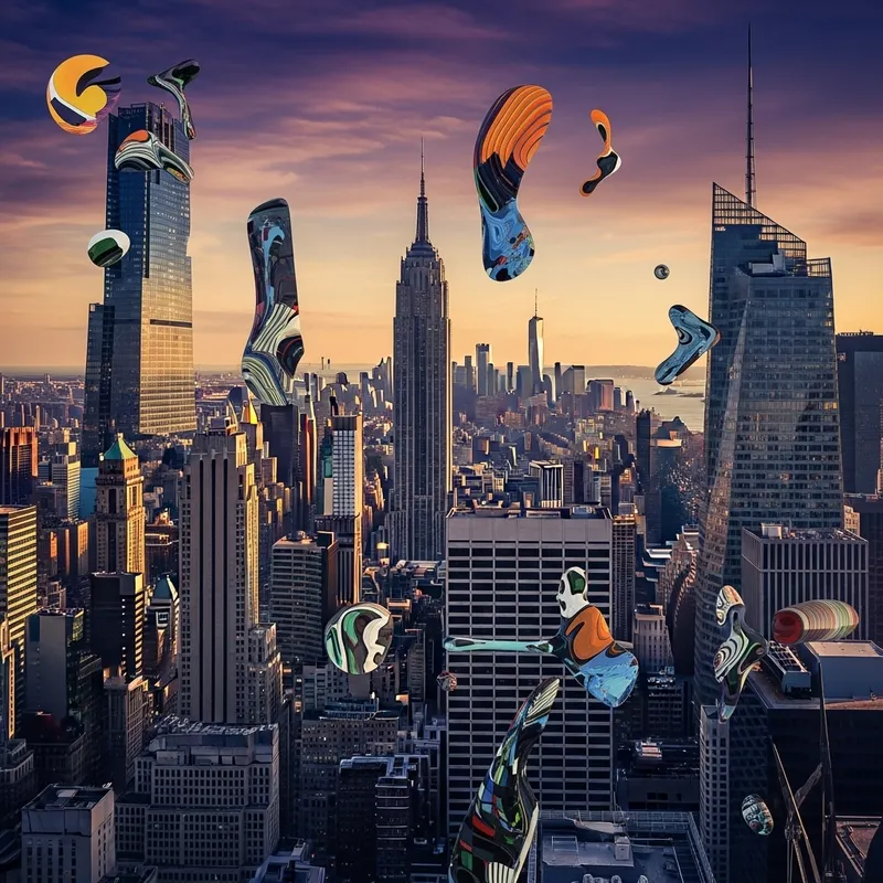 Cityscape and Abstract Urban Harmony Cityscape and Abstract Urban Harmony