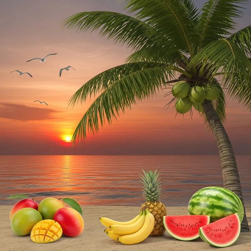 Beach Fruits: A Tropical Paradise