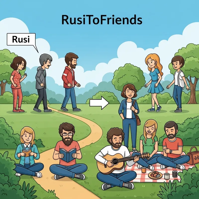 RusiToFriends: Tranquil Journey from Strangers to Friends
